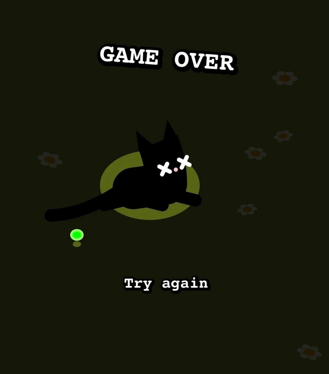 gameover screen